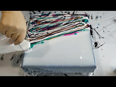 HOW TO FIX Acrylic Pour Painting that you DON'T LIKE ~ Fluid Art with TRANSPARENT base