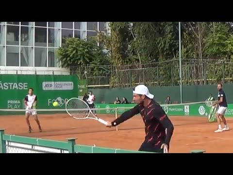 Marius Copil și Adrian Ungur Dublu Bucharest Challenger - court level view