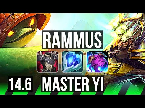 RAMMUS vs MASTER YI (JNG) | 9/1/14, 69% winrate, Legendary | BR Master | 14.6