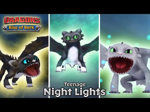 All Teenage/Grown-Up Night Lights (in Defend Berk, Brawl, and Gauntlet) | Dragons: Rise of Berk
