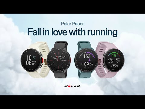 Polar Pacer 1.2-Inch Gorilla Glass MIP Display Plastic Case GPS Running Watch (Purple)