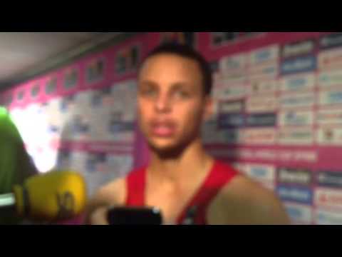 Steph Curry after Win vs Slovenia