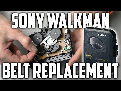 Reparatur eines alten Sony Walkman (Riemenwechsel)