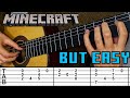 Minecraft (Sweden) - EASY Guitar Cover [TABS]