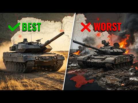We Ranked 10 Battle Tanks In UKRAINE, Worst to Best