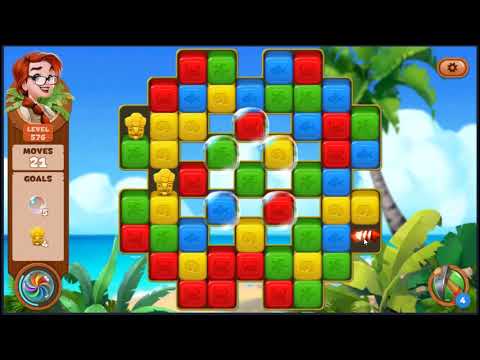 Lost Island Blast Adventure Level 576 - NO BOOSTERS 🏝️ | SKILLGAMING ✔️