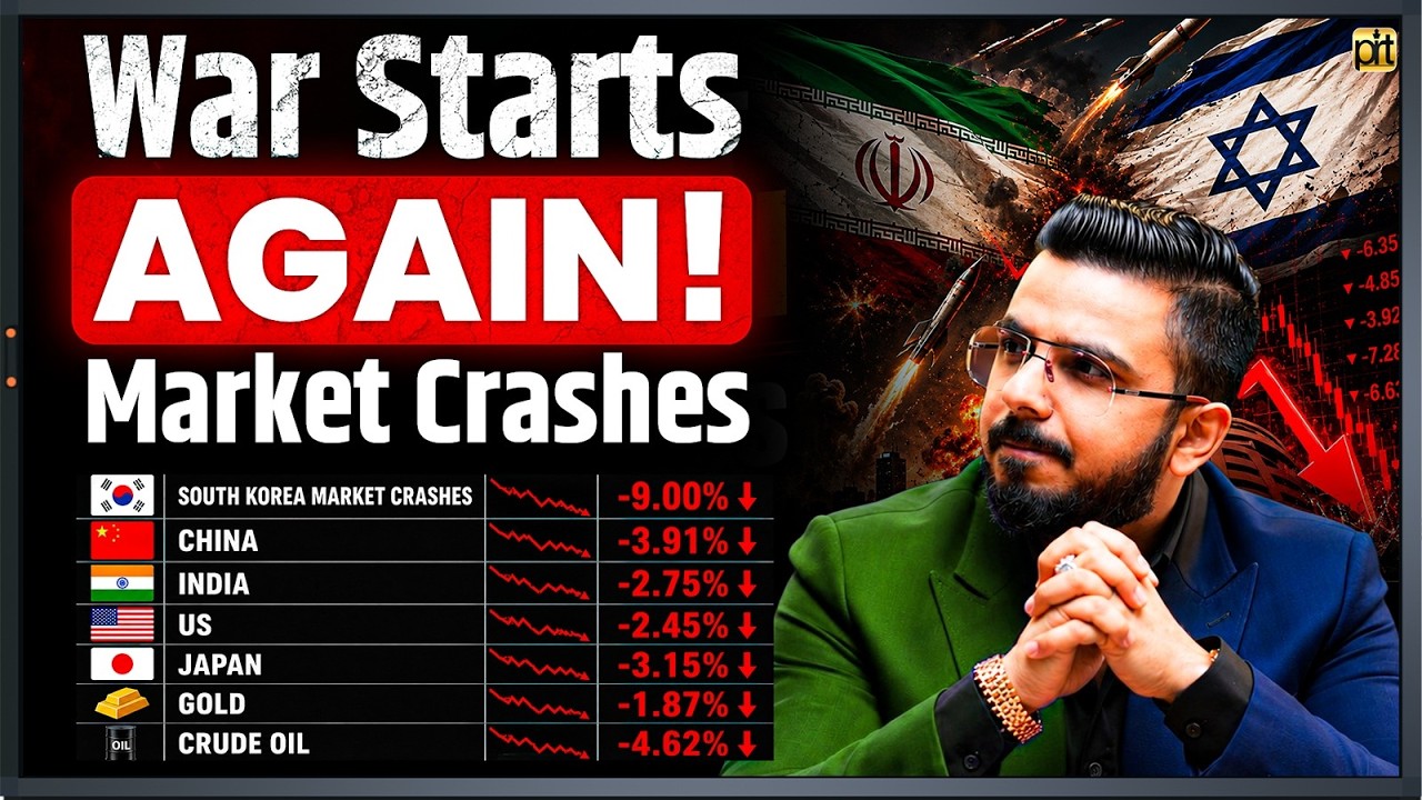 War Starts Again! Iran 🇮🇷 Attacks Israel 🇮🇱  Stock Market Crash