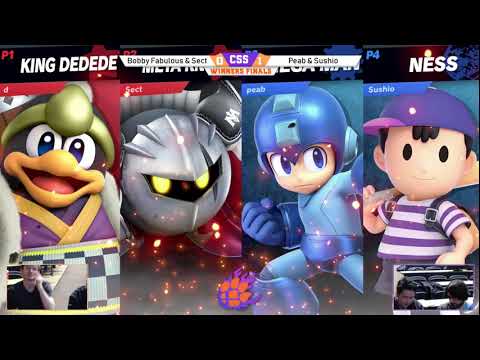 CSS 23 Doubles - WF - BobbyFabulous & Sect (DDD/MK) vs. Peabnut & Sushio O'Neal (MM/Ness) - SSBU