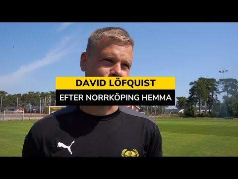 Intervju med David Löfquist efter Norrköping hemma