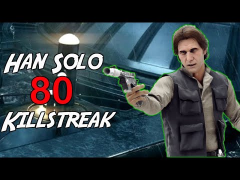 Starwars Battlefront 2- Han Solo 80 Killstreak/Gameplay on Death Star 2! [PS4]