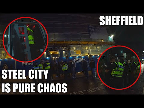 Sheffield is CRAZY! Absolute MADNESS in the city of steel! BRAWLS, ARRESTS & MORE...