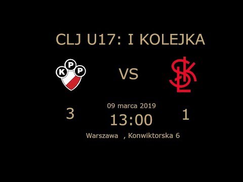 CLJ U17: Polonia Warszawa -  ŁKS ŁÓDŹ 1/2