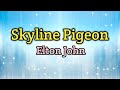 Skyline Pigeon - Elton John (Lyrics Video)