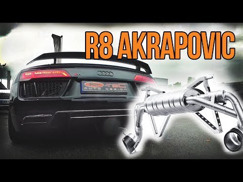 Titanium Akrapovic exhuast on Audi R8 - REV LOUD