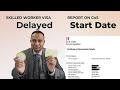 Skilled Worker Visa How To Report A DELAYED Job Start Date