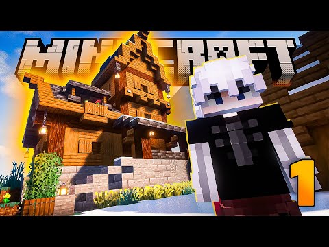 Construí a PRIMEIRA CASA do MEU MUNDO ETERNO no Minecraft!