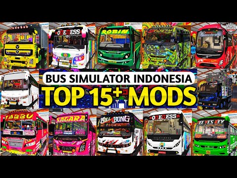 TOP 15⁺ MODS For Bus Simulator Indonesia | Download Mods | New Bus Mod For Bussid | #bussidmods