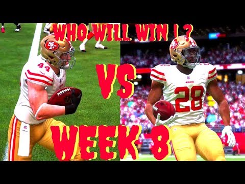 BATTLE FOR THE RB POSITION WHO WILL WIN !? Madden 19 Franchise Mode 49ers Ep 8 **RB BATTLE**