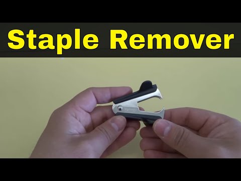 How to Use a Staple Remover-Tutorial