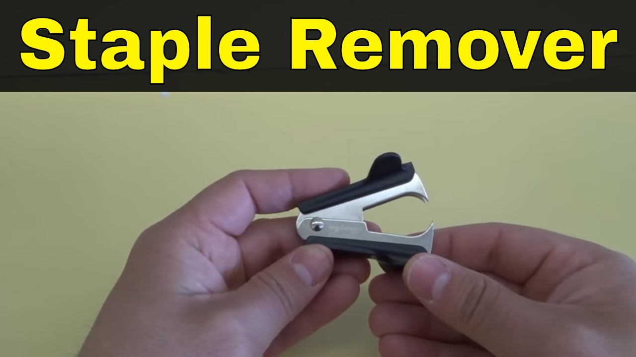 How To Use A Staple Remover-Tutorial