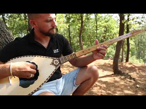 Sharki e Arrës nota G -A, melodi në natyrë. Petrit Pepa. Playing a 5-String Albanian Sharki