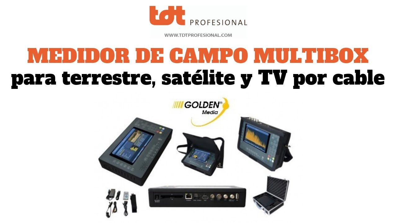 Funcionamiento del Medidor de Campo Multibox (TDT + Satélite + TV por cable)