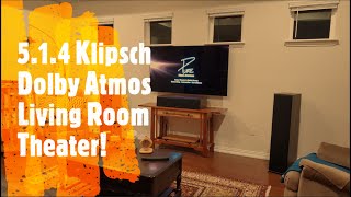 5.1.4 Klipsch Dolby Atmos Living Room Theater Install & Demo! - McKinney, TX
