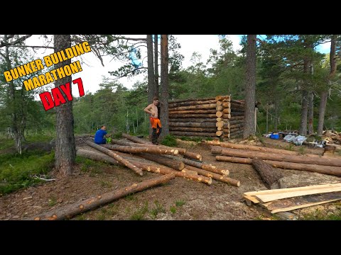 German WW2 Log Bunker Build (26) – Bunker Building Marathon – Day 7/7