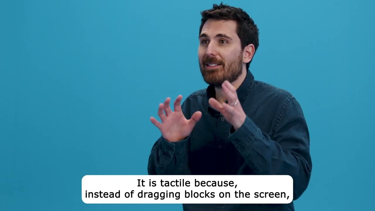 Tactile Jr, inspired by ScratchJr -  3min (ENGLISH)