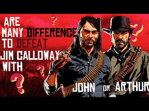 Arthur and John vs Jim Boy Calloway Legendary Gunslinger Comparation