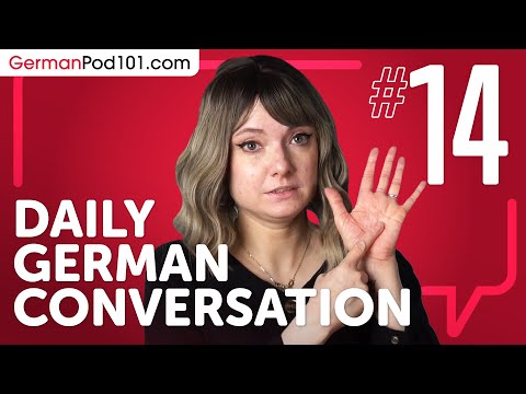 learn about verb conjugation in a formal conversation in German Daily German Conversations 01