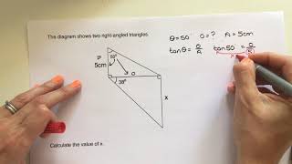 Multi-stage problems involving trigonometry