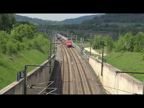 Züge[ICE,RE] auf der SFS Nürnberg-Ingolstadt Euerwangtunnel 16.05.2020