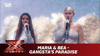 Maria &amp; Bea synger ’Gangsta&#39;s Paradise’ - Coolio feat L. V. (Live) | X Factor 2019 | TV 2