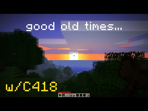 Nostalgic Minecraft Beta 1.7.3 Longplay #1 w/ C418 music