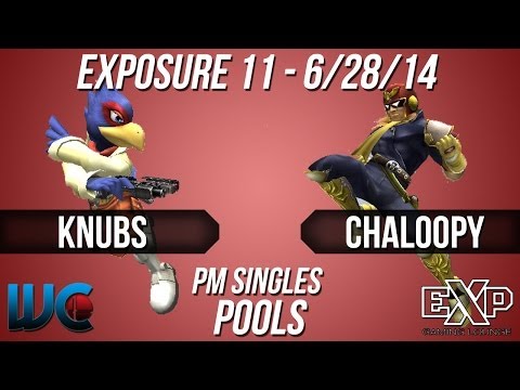 EXPosure 11 - Chaloopy (Falcon/Ganon) vs. Knubs (Luigi/Falco) PM Singles Pools