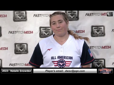 2023 Natalie Snowden Committed Arizona Christian Softball Skills Video - All American Mizuno
