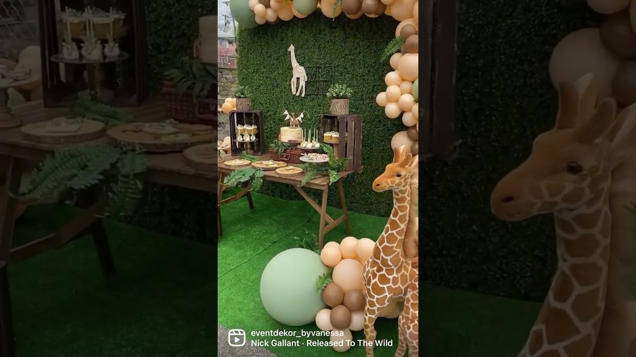 Wild one safari giraffe inspired birthday