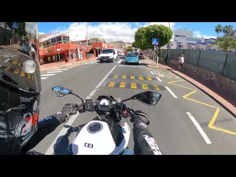 Kawasaki ER6N - Gran Canaria útvonal ajánló - 3 órás onboard