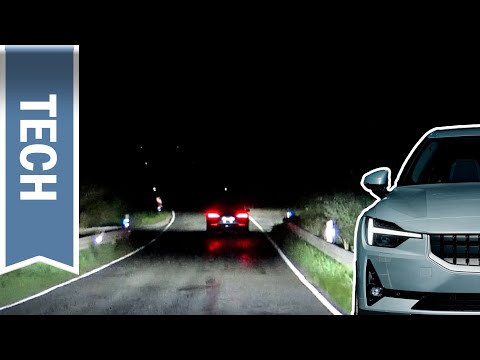 Pixel LED im Polestar 2 im Test: Matrix-LED & Fernlichtassistent bei Nachtfahrt & Vergleich Audi