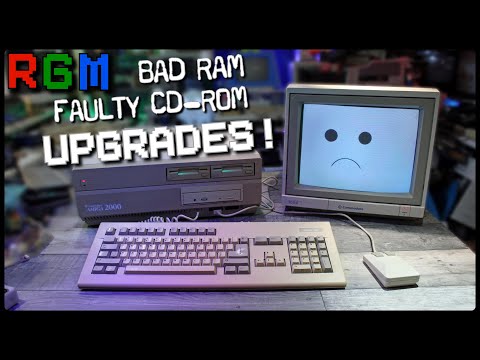 Commodore AMIGA A2000 SERVICE and Upgrades Nakamichi MJ-516 5 disc CD ROM GOTEK drive A2300 Genlock