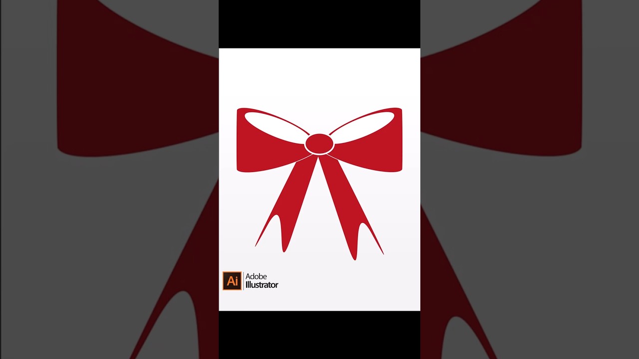 Adobe #illustrator #Shorts How to design a vector Bow Icon