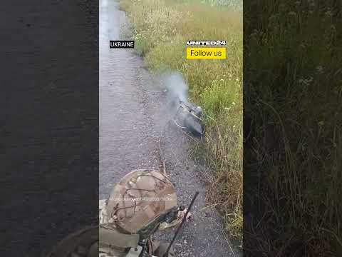 Ukrainian Soldier Destroys Russian FPV Drone #warinukraine