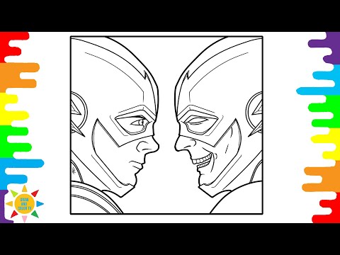 Face to Face Flash Coloring Page | Flash Coloring Page | ElementD & Chris Linton - Ascend