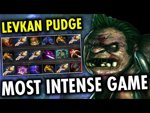 CRAZY 6X RAPIERS BATTLE!! LEVKAN PUDGE MOST INTENSE GAME OF 7.27d PATCH | GENIUS PUDGE