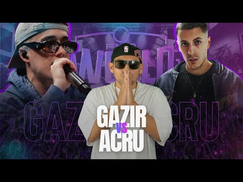 RAPERO VS FREESTYLER🔥 | GAZIR VS ACRU | FMS WORLD SERIES - JORNADA 2