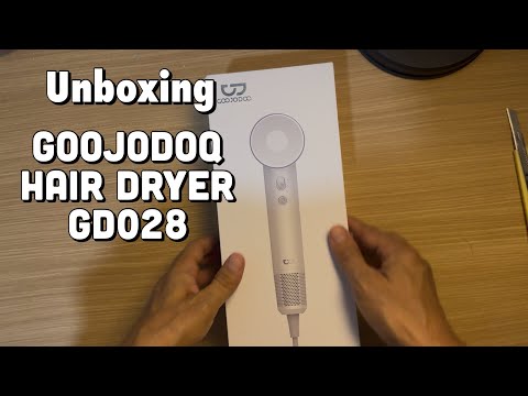 Unboxing & Review Goojodoq Hair Dryer GD028 | 1500W High Speed Negative Ion Hair Dryer 