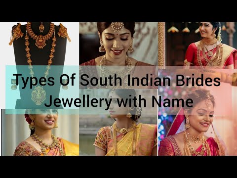 Types Of South Indian Brides Jewellery With Name|Types Of Jewellery|JewelleryTypes|THE FASHION HOUSE
