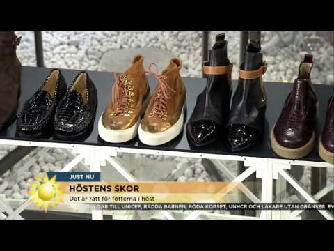 "Höstens damskor är herrinspirerade" - Nyhetsmorgon (TV4)