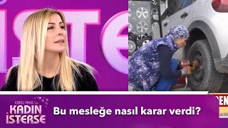 Oto lastik tamircisi Esra Yıldız | Ebru Akel'le Kadın İsterse